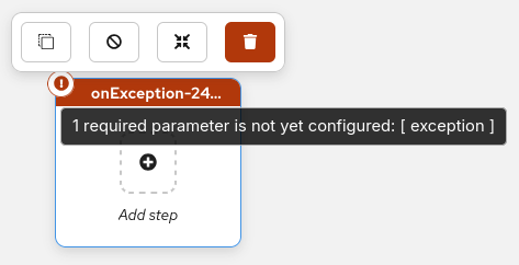 OnException validation